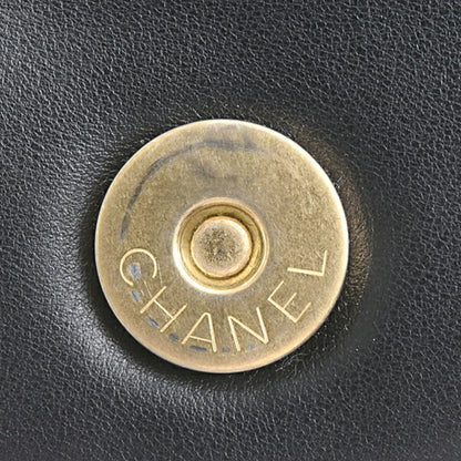 Chanel Black Leather Petite Shopping Tote