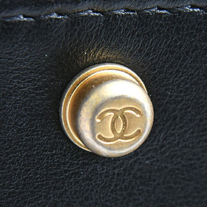 Chanel Black Leather Petite Shopping Tote