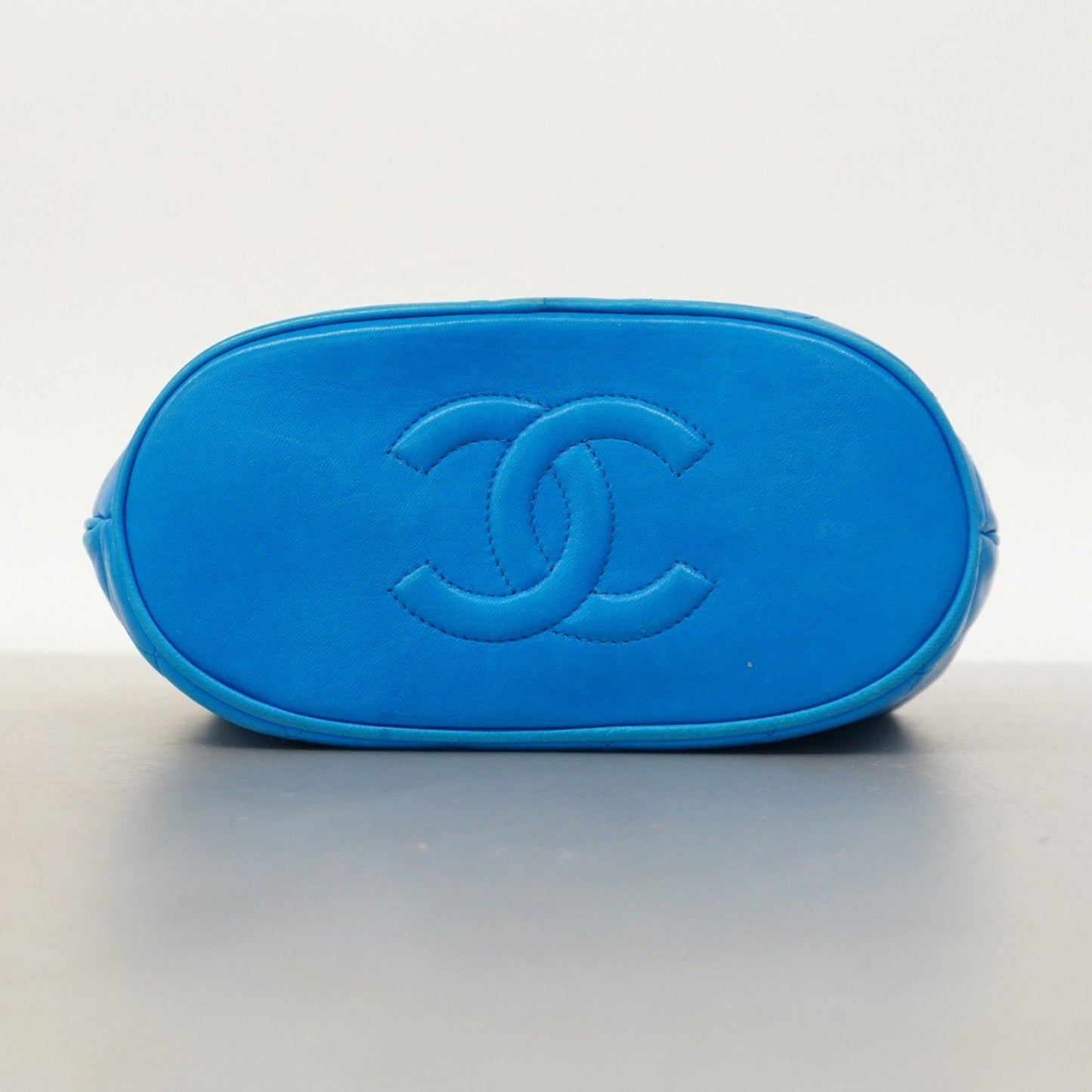 Chanel Blue Leather Flap Bag
