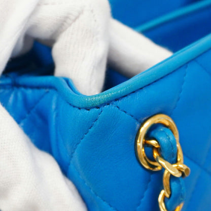 Chanel Blue Leather Flap Bag