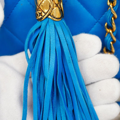 Chanel Blue Leather Flap Bag