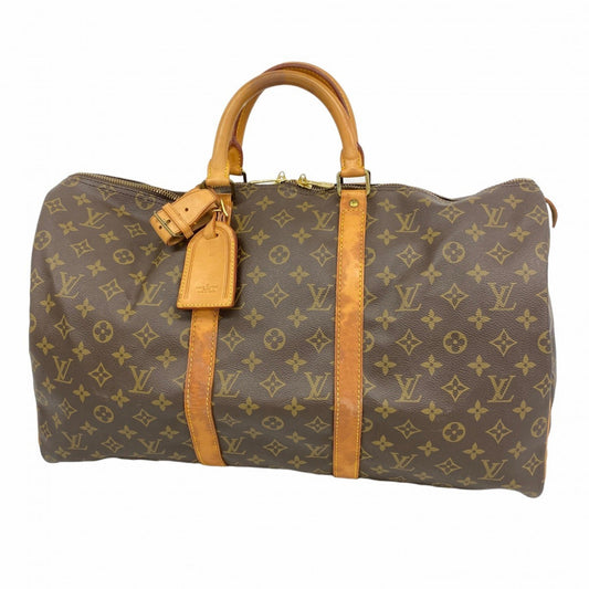 Louis Vuitton Brown Canvas Keepall 50