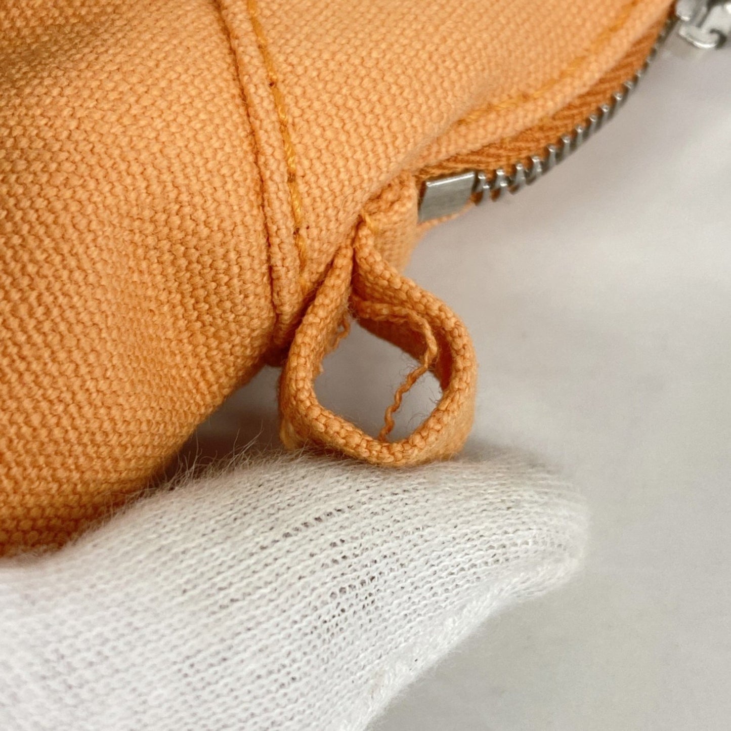Hermès Orange Canvas Bolide