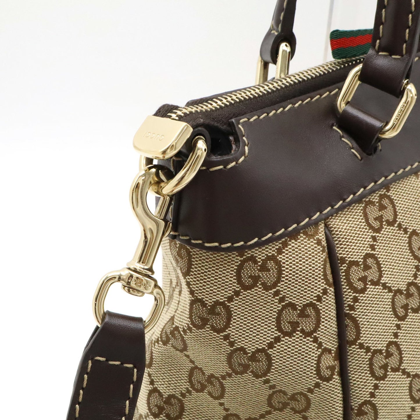 Gucci Brown Canvas Ophidia