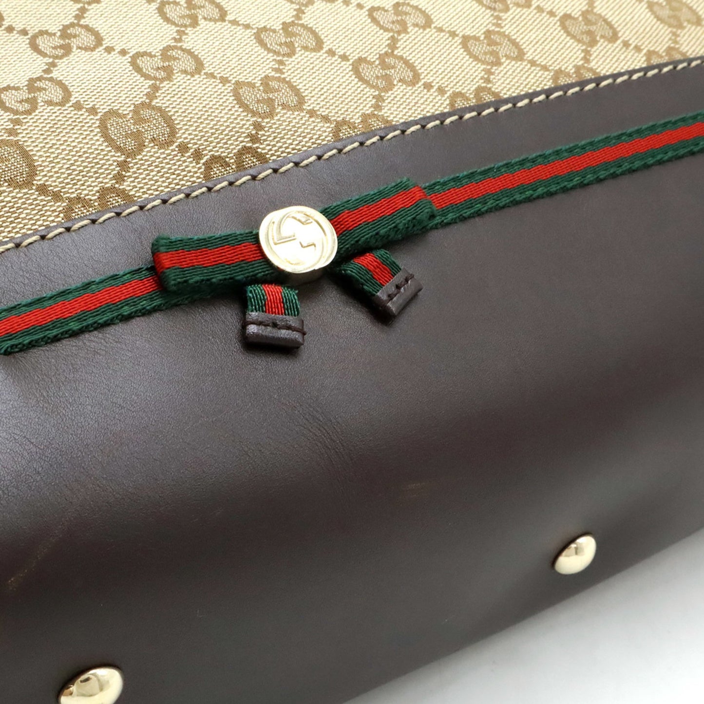 Gucci Brown Canvas Ophidia