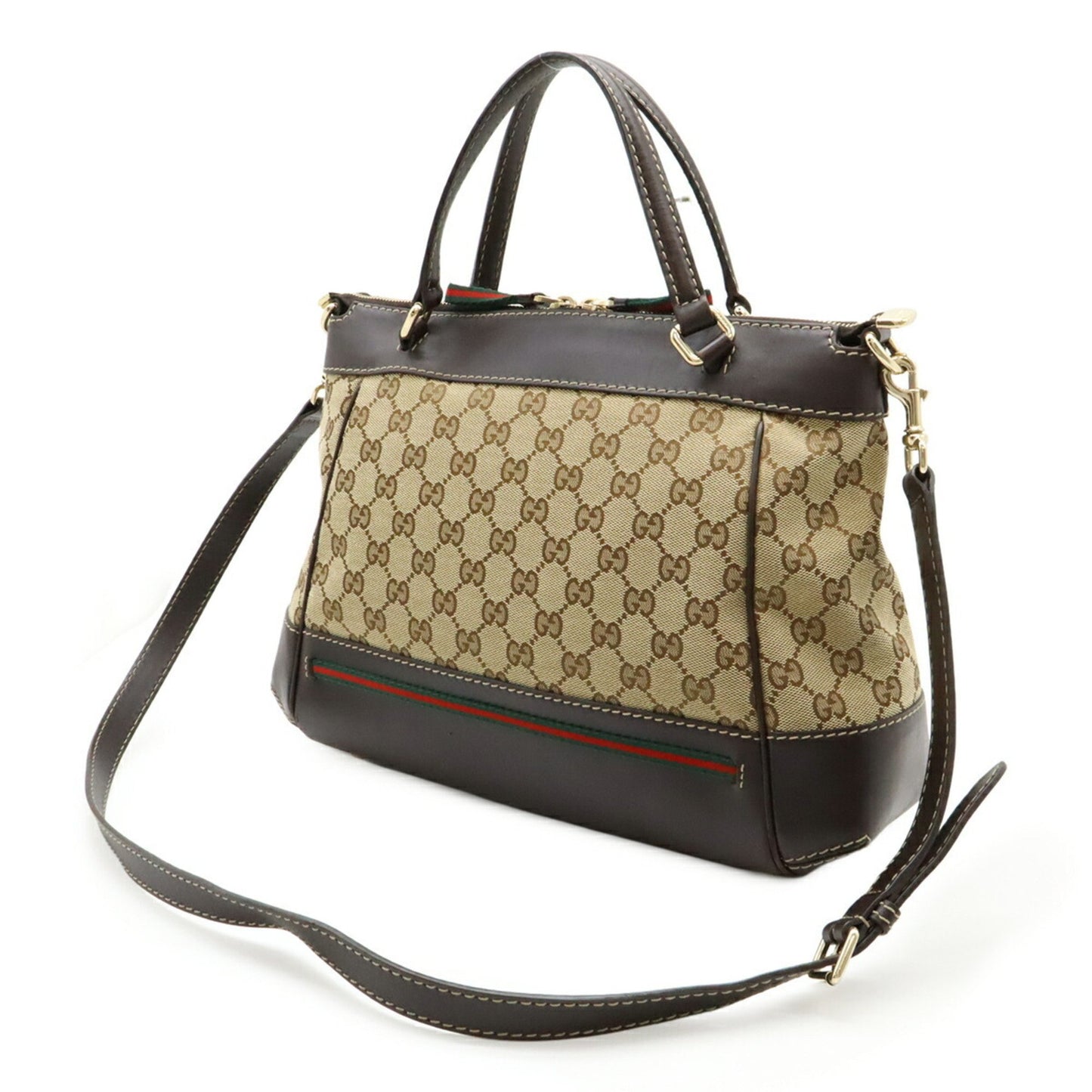 Gucci Brown Canvas Ophidia
