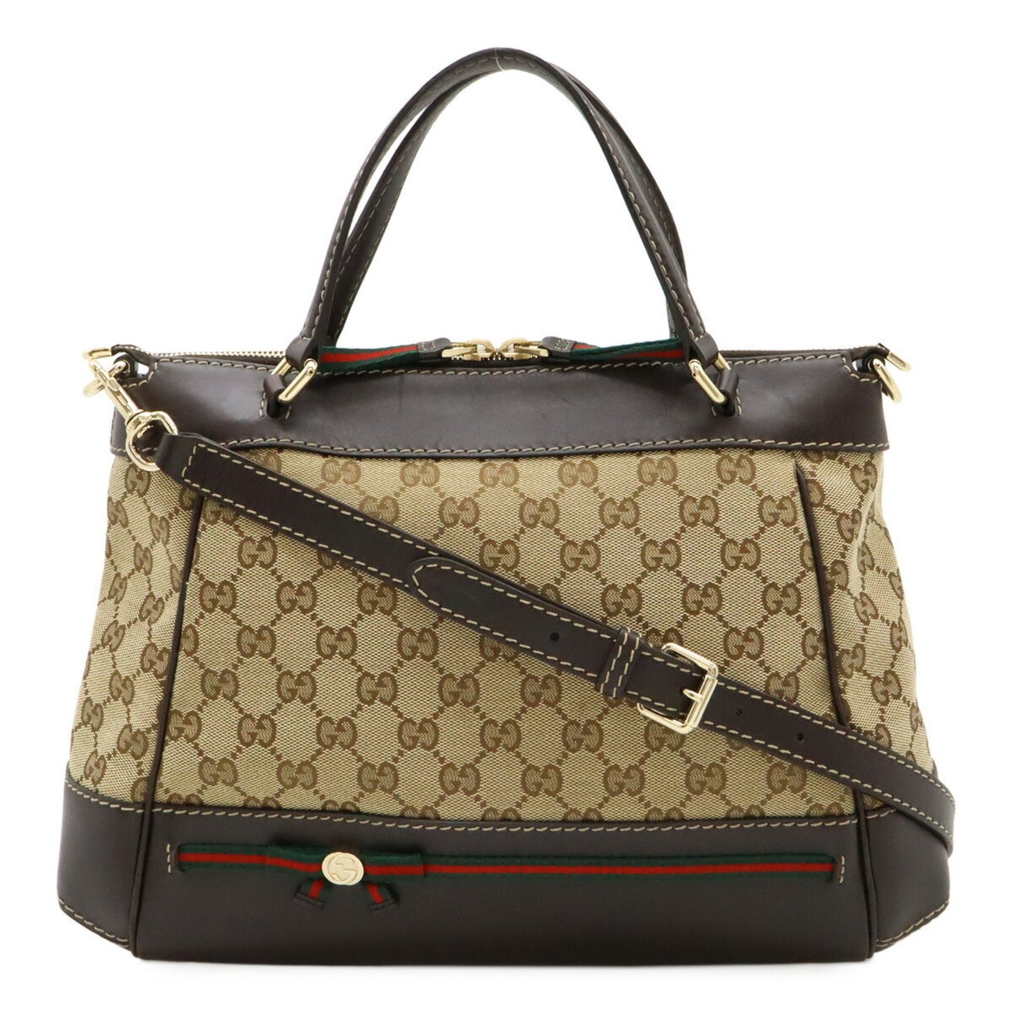Gucci Brown Canvas Ophidia