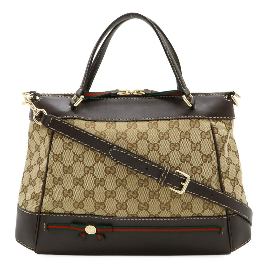 Gucci Brown Canvas Ophidia