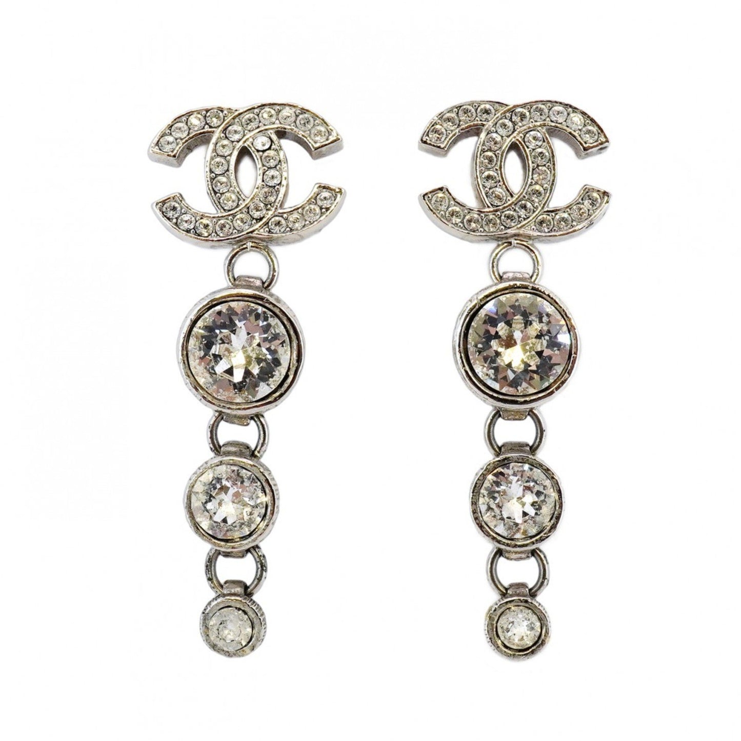 Chanel Silver Metal Coco Mark