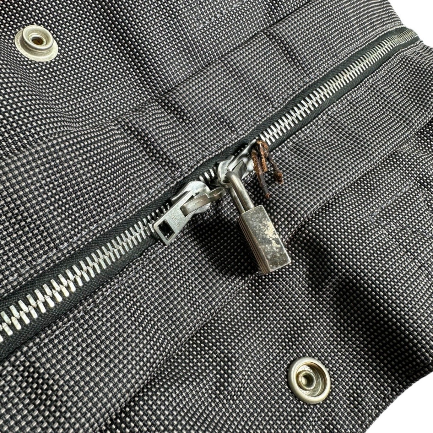 Hermès Gray Canvas Herline