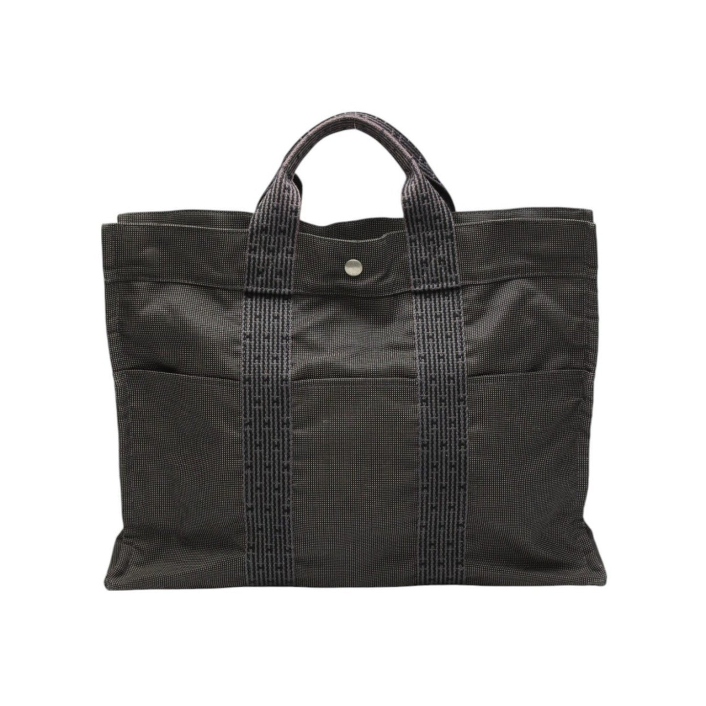 Hermès Gray Canvas Herline
