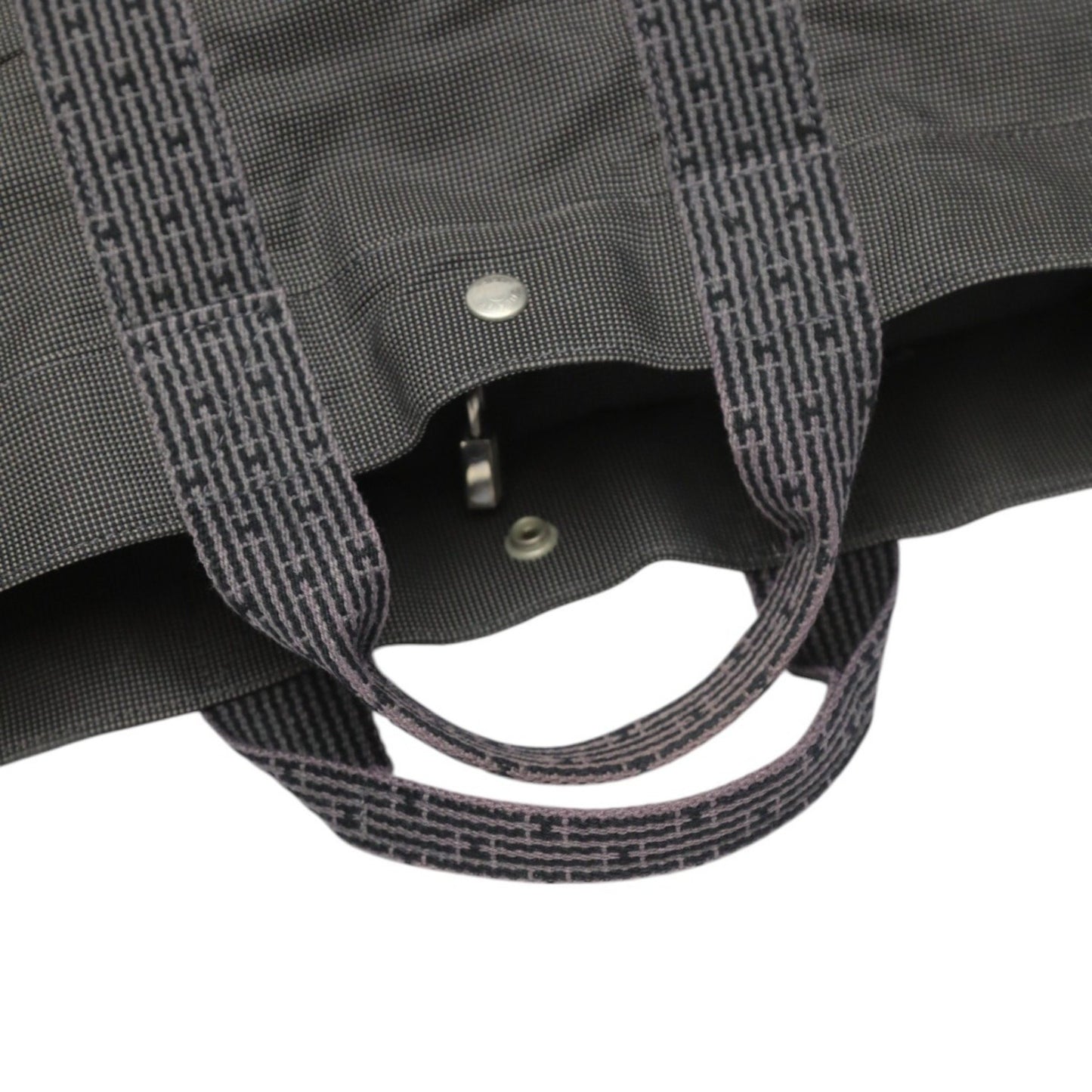 Hermès Gray Canvas Herline