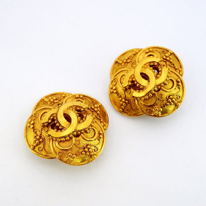 Chanel Gold Gold Plated Coco Mark