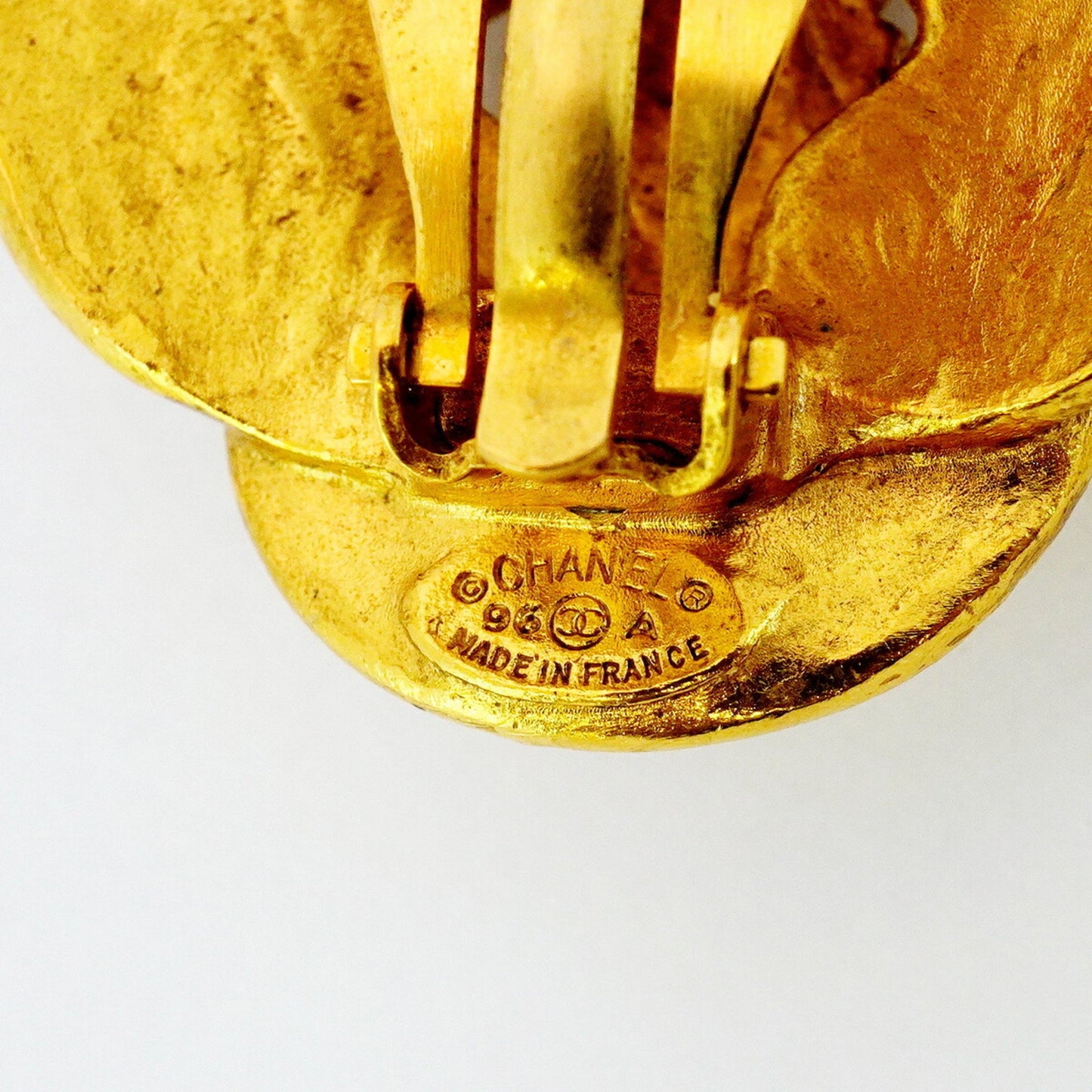 Chanel Gold Gold Plated Coco Mark
