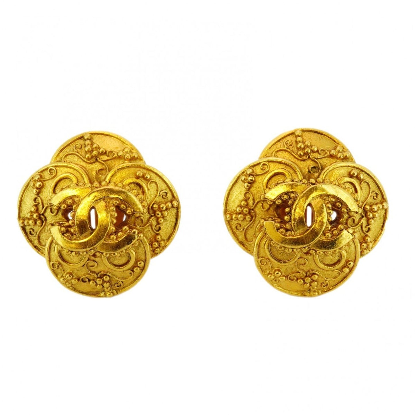 Chanel Gold Gold Plated Coco Mark