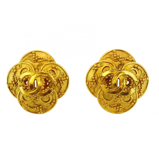 Chanel Gold Gold Plated Coco Mark