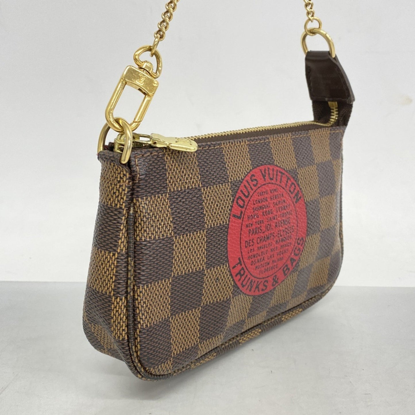 Louis Vuitton Brown Canvas Mini Pochette Accessoires