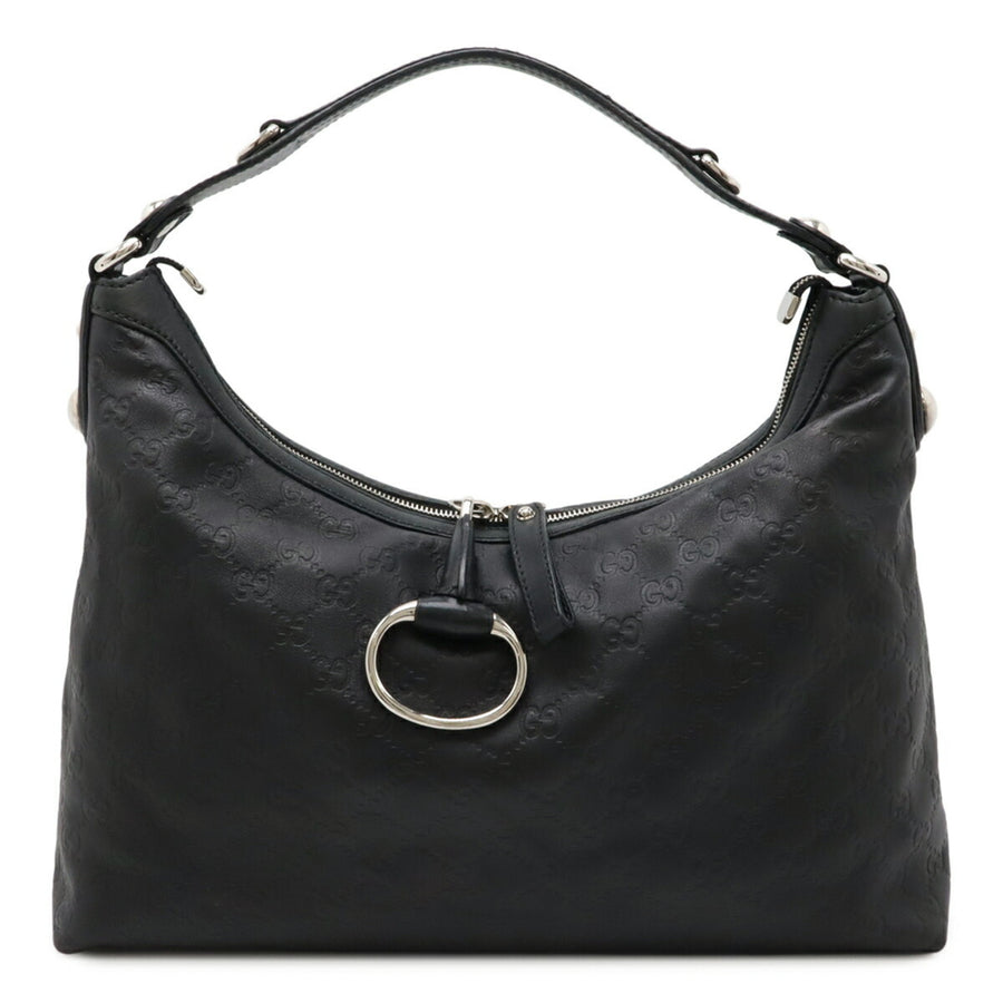 Gucci Black Leather Icon Bit