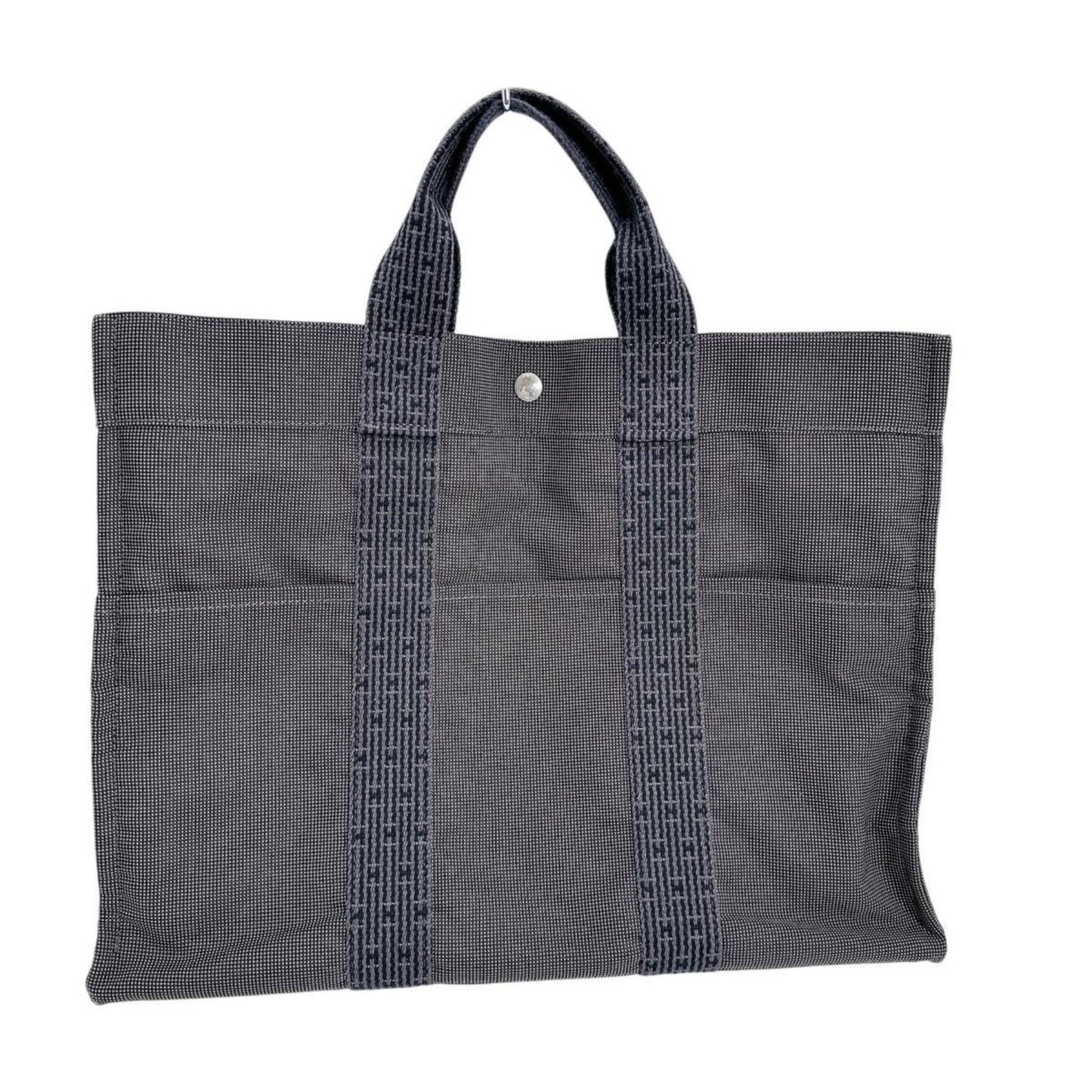 Hermès Gray Canvas Herline