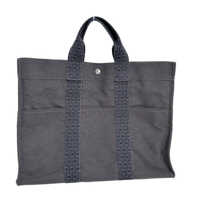 Hermès Gray Canvas Herline