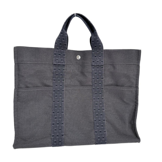 Hermès Gray Canvas Herline