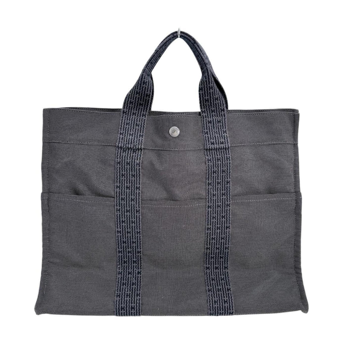 Hermès Gray Canvas Herline