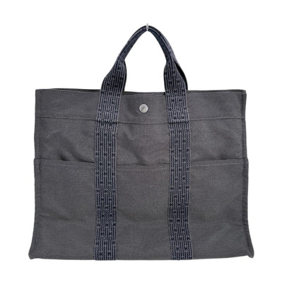Hermès Gray Canvas Herline