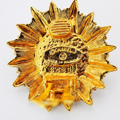 Chanel Gold Gold Plated Earring