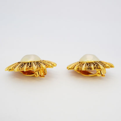 Chanel Gold Gold Plated Earring