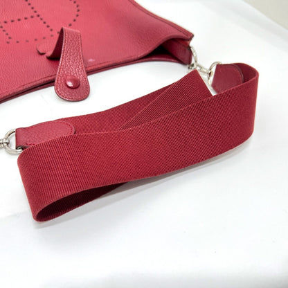 Hermès Red Leather Evelyn