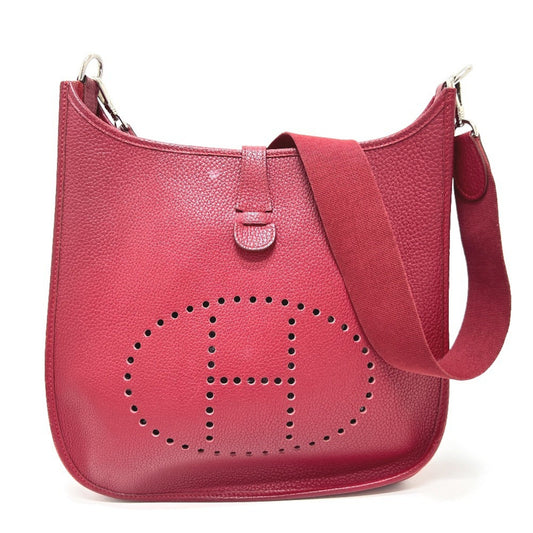 Hermès Red Leather Evelyn