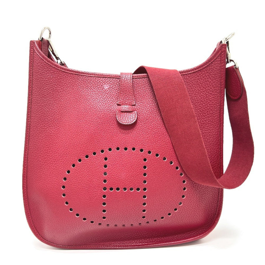 Hermès Red Leather Evelyn