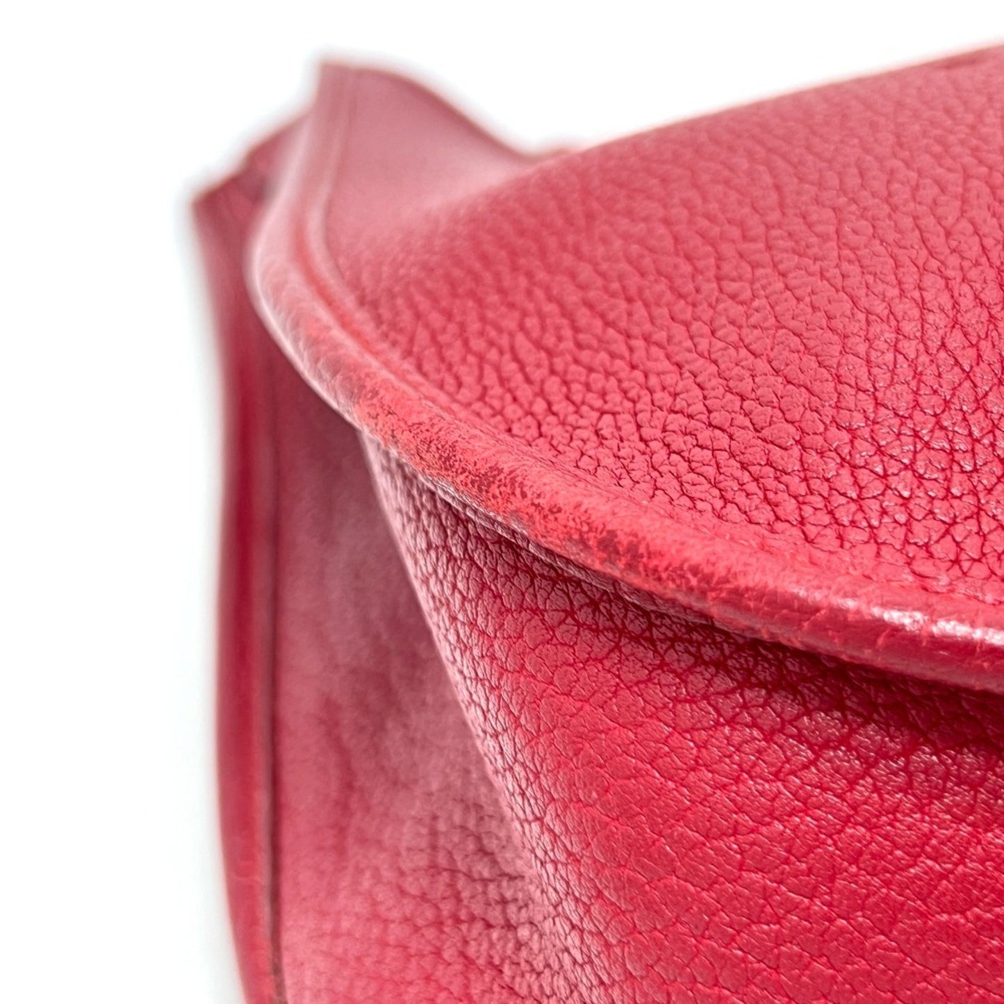 Hermès Red Leather Evelyn