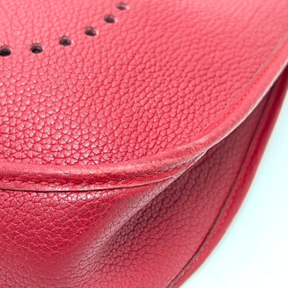 Hermès Red Leather Evelyn