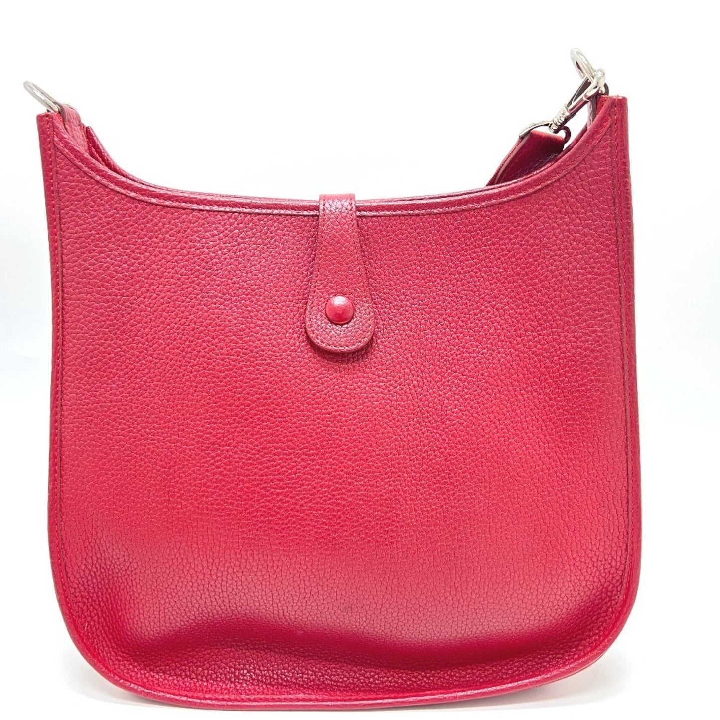 Hermès Red Leather Evelyn