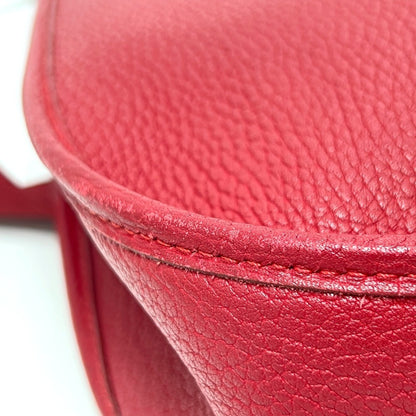 Hermès Red Leather Evelyn