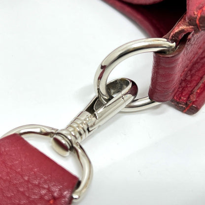 Hermès Red Leather Evelyn