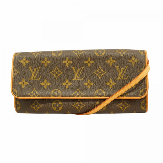 Louis Vuitton Brown Canvas Pochette Twin