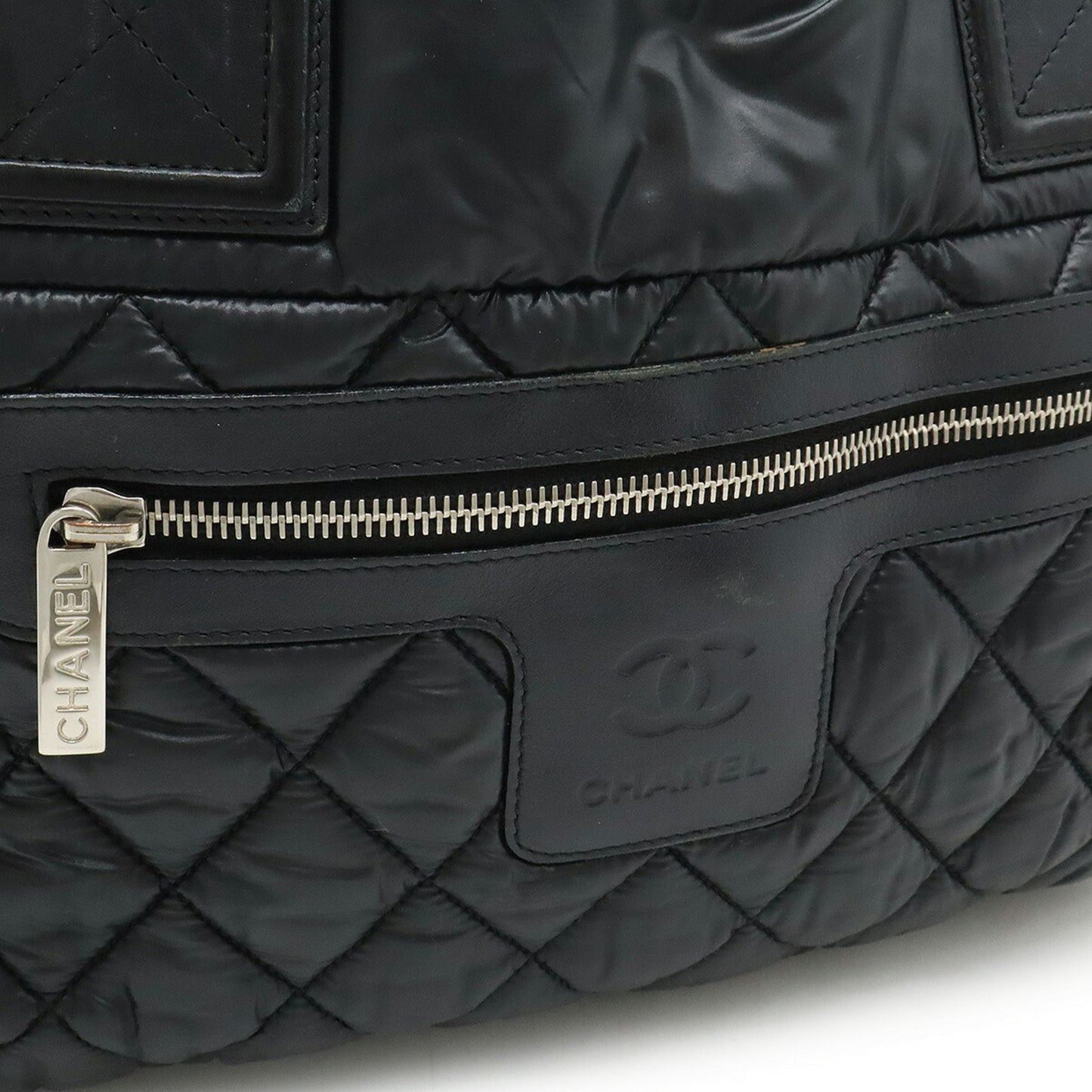 Chanel Black Nylon Coco Cocoon