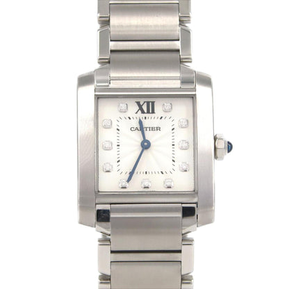Cartier Silver Steel Tank Française