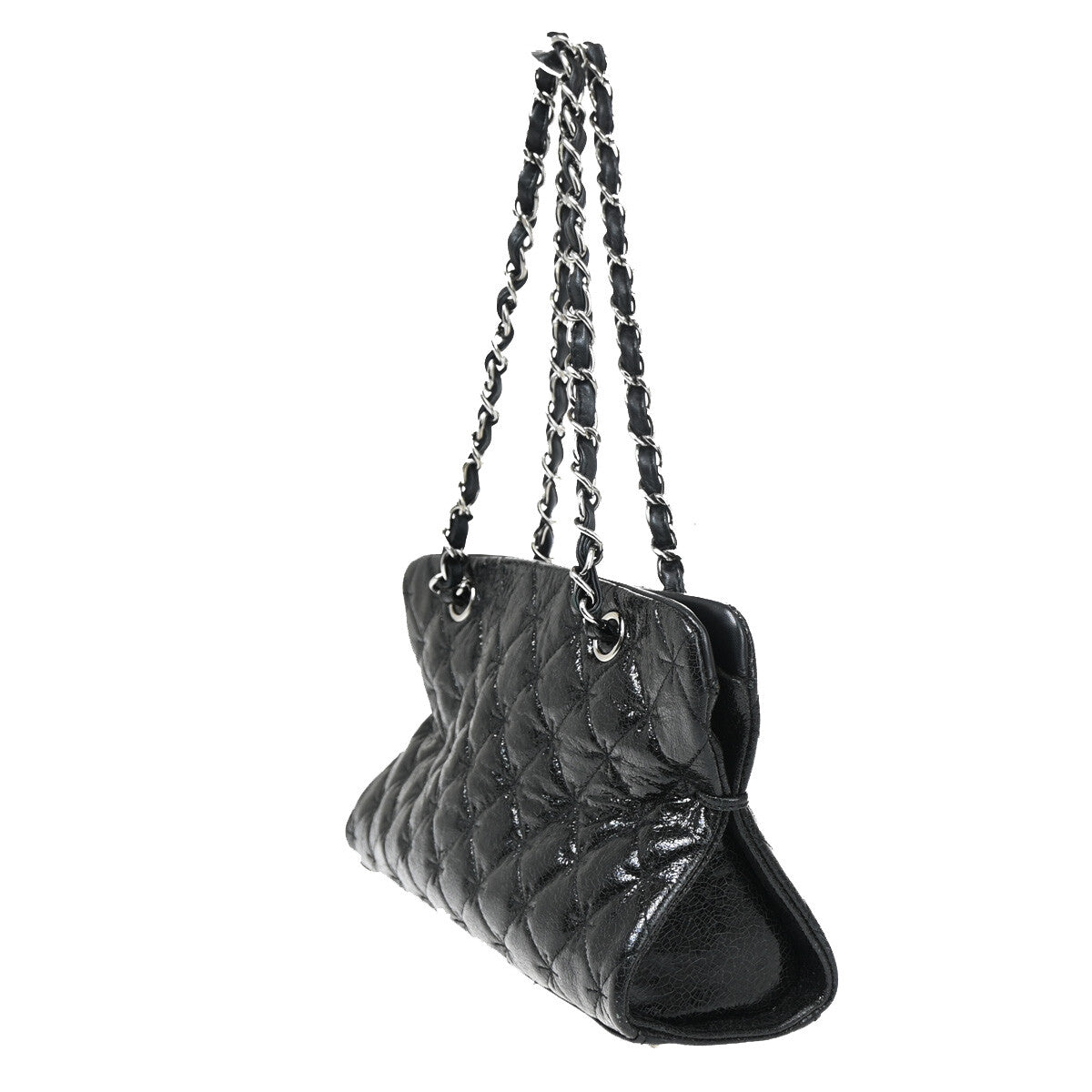 Chanel Black Patent_leather Reissue 2.55 Tote