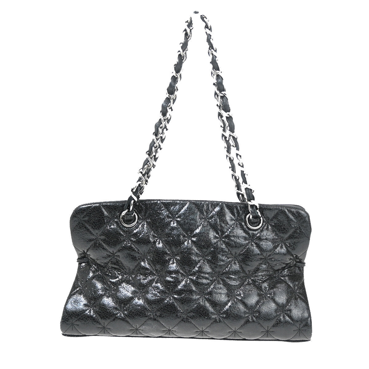 Chanel Black Patent_leather Reissue 2.55 Tote