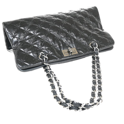 Chanel Black Patent_leather Reissue 2.55 Tote