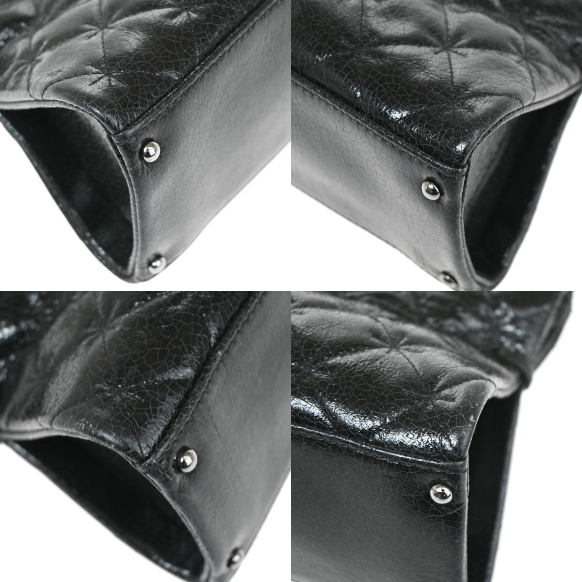 Chanel Black Patent_leather Reissue 2.55 Tote