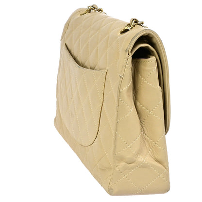Chanel Brown Leather Vintage Mademoiselle Lock Trapezoid Flap Bag