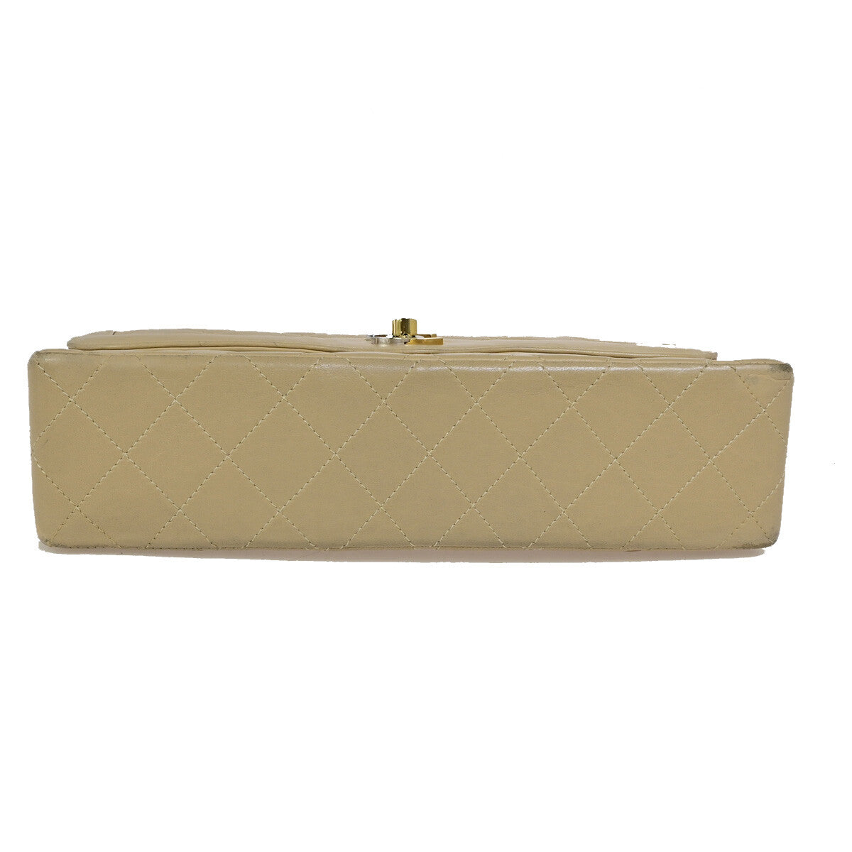 Chanel Brown Leather Vintage Mademoiselle Lock Trapezoid Flap Bag
