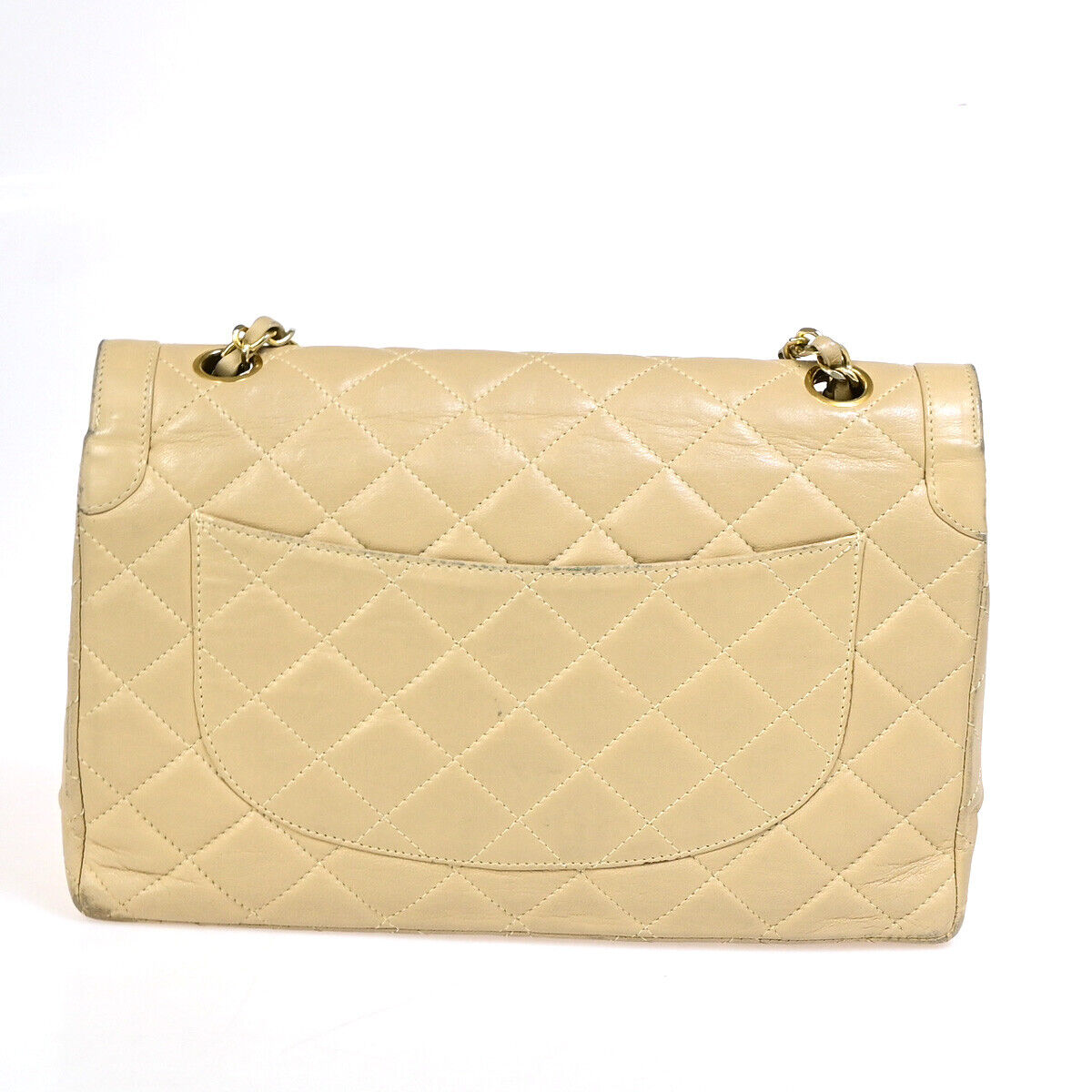 Chanel Brown Leather Vintage Mademoiselle Lock Trapezoid Flap Bag