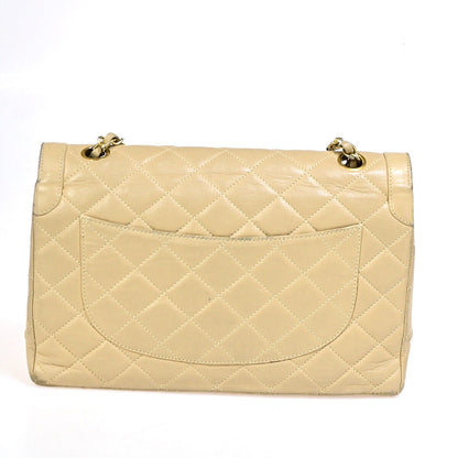 Chanel Brown Leather Vintage Mademoiselle Lock Trapezoid Flap Bag