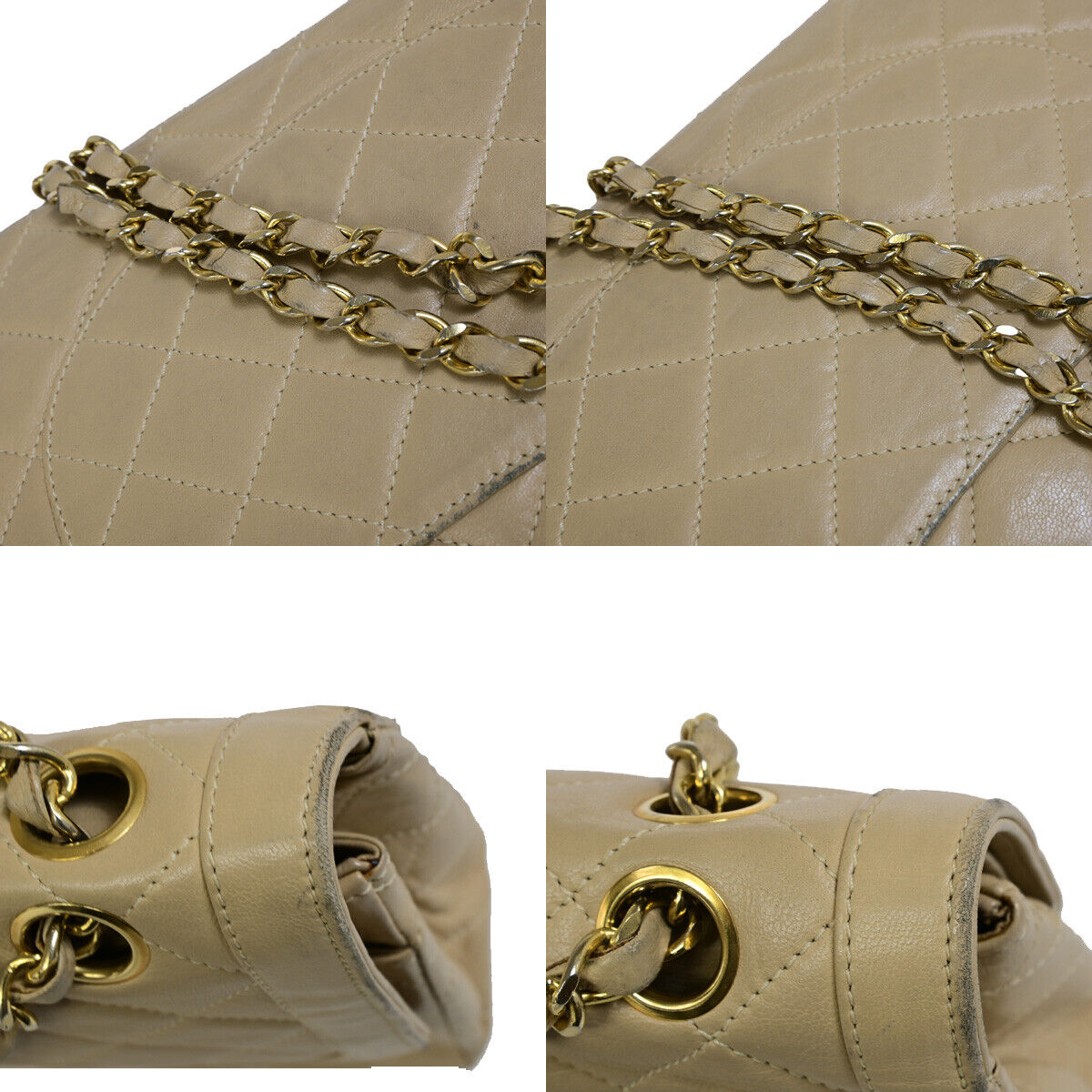 Chanel Brown Leather Vintage Mademoiselle Lock Trapezoid Flap Bag