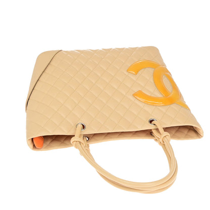 Chanel Brown Leather Cambon Tote
